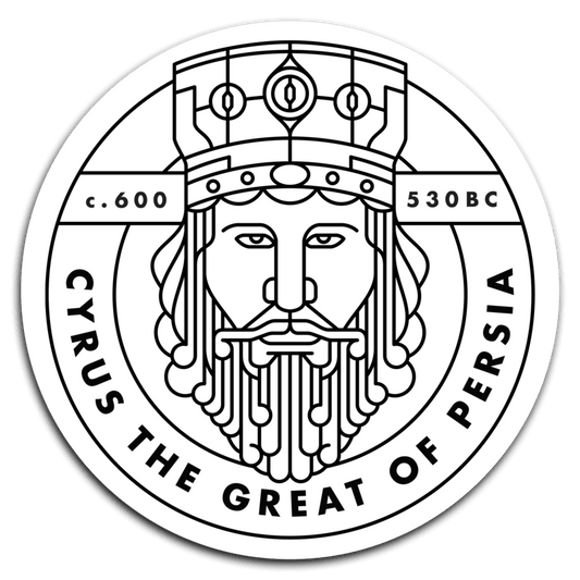 Cyrus the Great Monoline Illustration