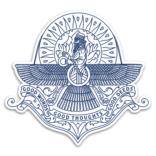 Ethereal Faravahar Harmony Sticker from Persian Sticker Stories