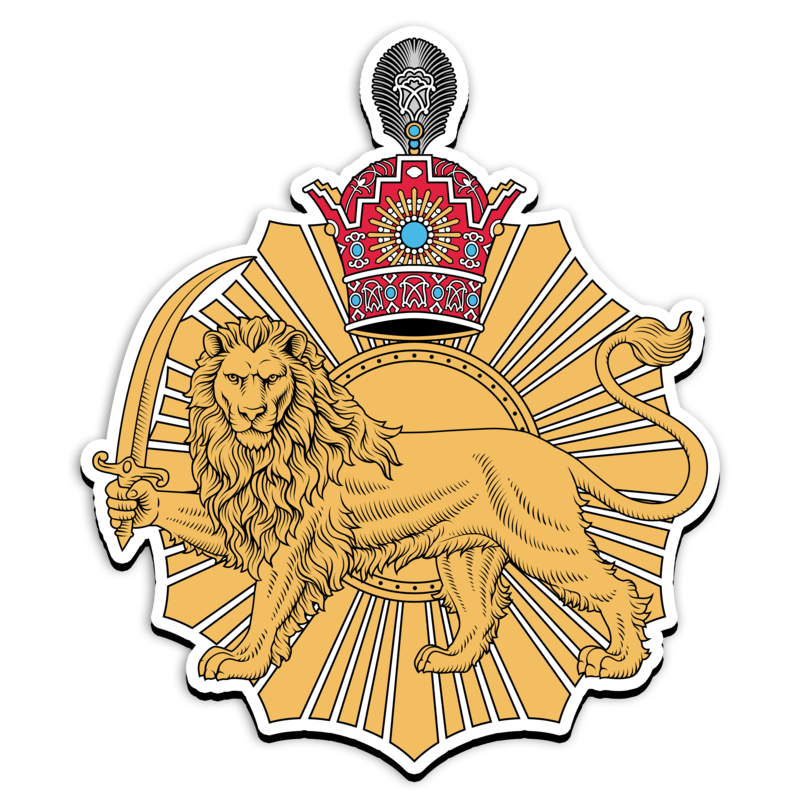 Original Lion & Sun with Crown magnet.