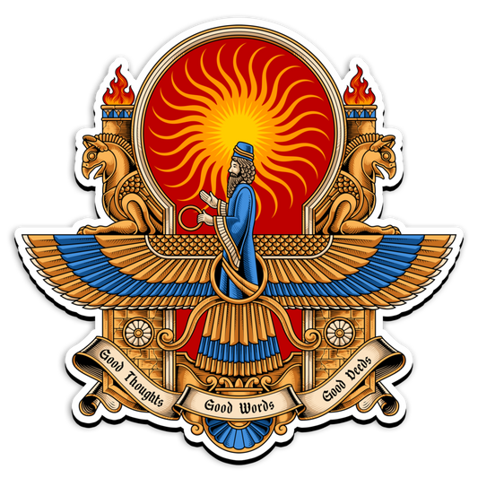 Original Vibrant Faravahar magnet.